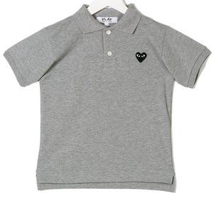 Comme Des Garçons Play Kids Black heart polo shirt